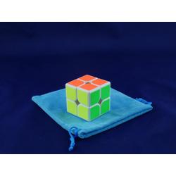 Professionele Speed Cube 2 x 2 - Wit - Met draagtas