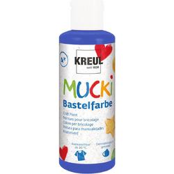 MUCKI Blauwe Knutselverf - 80ml - Dermatologisch getest, parabenenvrij, glutenvrij, lactosevrij, veganistisch