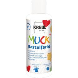 MUCKI Witte Knutselverf - 80ml - Dermatologisch getest, parabenenvrij, glutenvrij, lactosevrij, veganistisch