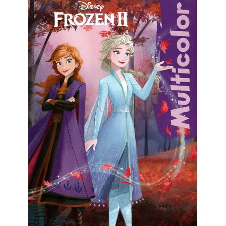 Disney - Frozen II - Multicolor kleurboek inclusief 12 BIC Kleurpotloden.