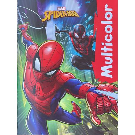 Spiderman - Marvel - Tekenboek - Kleurboek - Multicolor - Superheld - Superheldin - Knutselen - Na tekenen - Kids - Kinderen - Plezier - Stoer - Jongens - Meisjes - Cadeau -