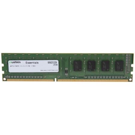Mushkin DIMM 2GB DDR3 Essentials 2GB DDR3 1600MHz geheugenmodule
