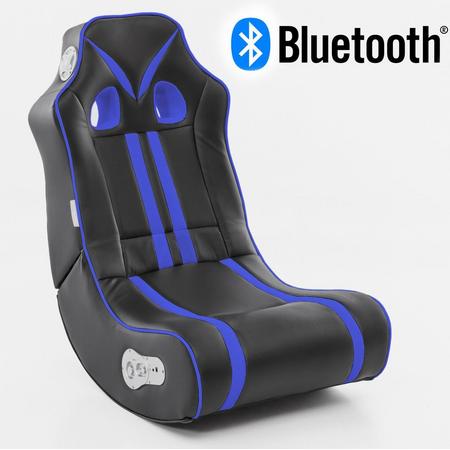 Music Rocker Ninja Gamestoel Blauw met Bluetooth