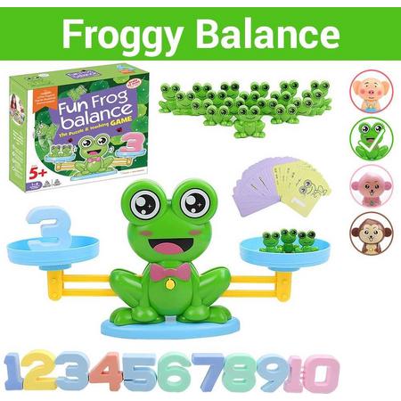 Frog Balance Game - Balansspel - Leren Rekenen - Speelgoed Meisjes 4 Jaar - Speelgoed Jongens 4 Jaar
