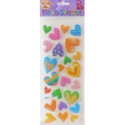   Stickervel Flash Hearts Meisjes 10 X 19 Cm 21-delig