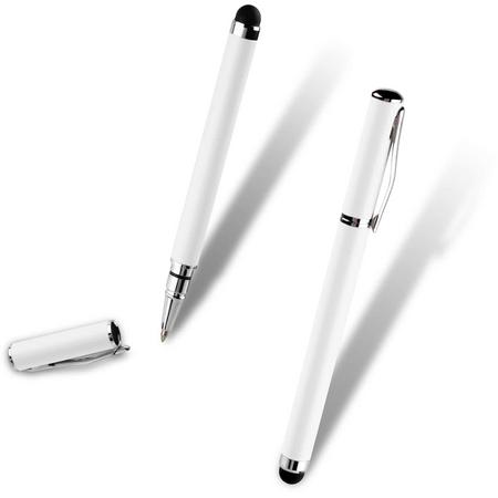 Muvit stylus pen met balpen - wit