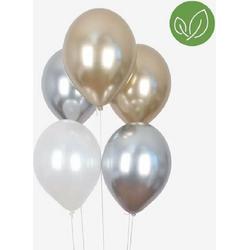 Ballonnen set chroom 10st. - biologisch afbreekbaar - ballon - chroom mix