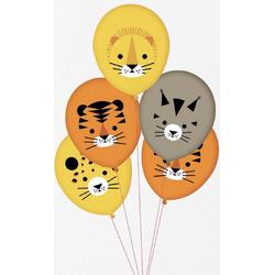 Set 5 ballonnen Wild animals