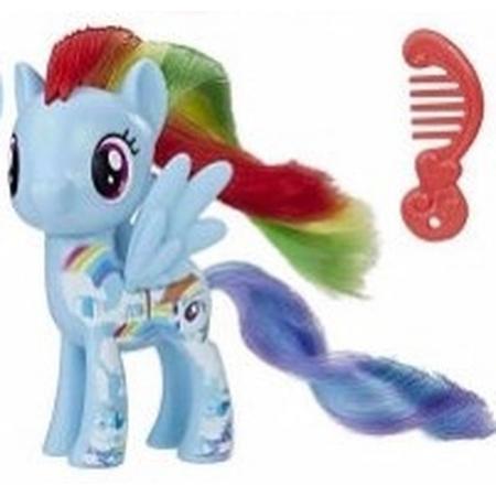 My Little Pony speelfiguur paardje Rainbow Dash 4 cm