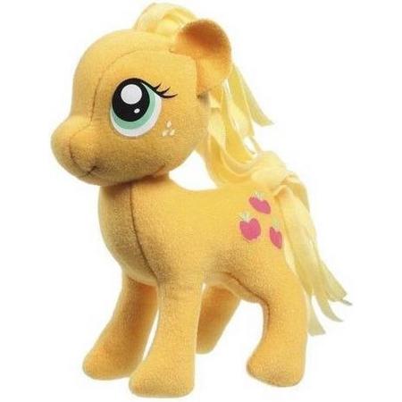 Pluche My Little Pony Applejack speelgoed knuffel oranje 13 cm - Hasbro speelgoed knuffels