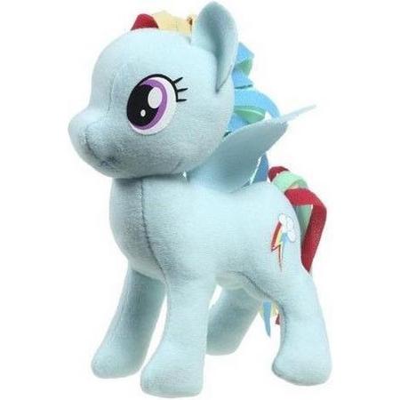 Pluche My Little Pony Rainbow dash speelgoed knuffel blauw 13 cm - Hasbro speelgoed knuffels