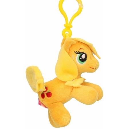 Pluche My Little Pony knuffel Applejack geel 8 cm