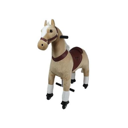 MY PONY rijdend speelgoed paard, licht bruin (klein)