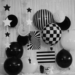 My Theme Party - 40 stuks Black & White feestpakket - Thema Feestversiering - Zwart en Wit versiering