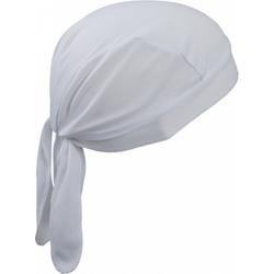 Koksmuts / bandana wit polyester - Kok / chefkok werkkleding