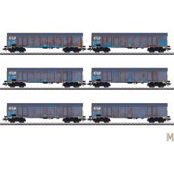  47189 H0 6 hogeboordwagens houtsnippertransport van NS Cargo