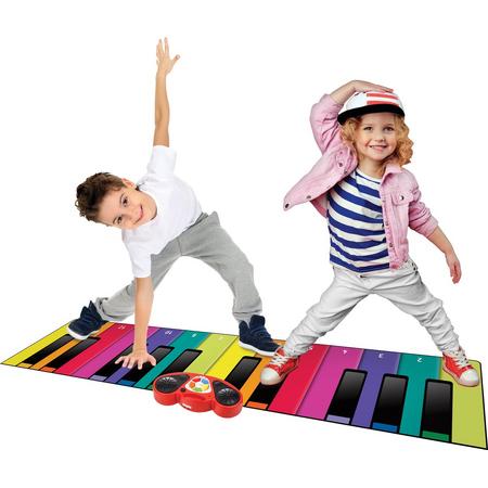 N-GEAR Piano Dance Mat XXL - 180cm - Multicolor - Muziekmat - Opvouwbaar