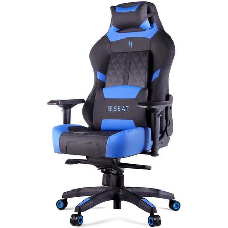 N. Seat Pro 600 Gaming Race / bureaustoel - Blauw/Zwart