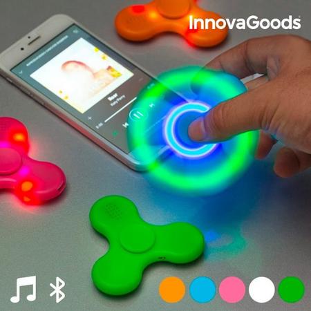 InnovaGoods Ledspinner met Luidspreker en Bluetooth Groen