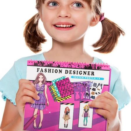 Mode Notitieboekje voor Kinderen Fashion Designer