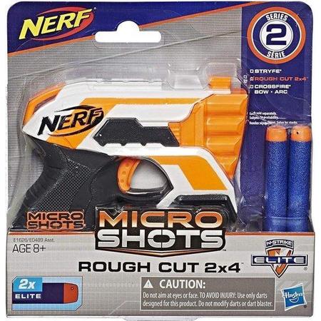 NERF Microshots Roughcut- Blaster - Inclusief 2 darts