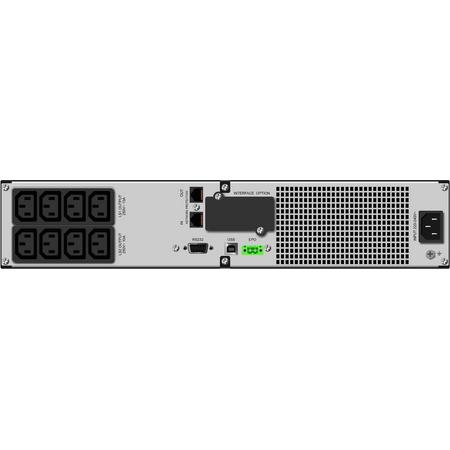 NEXT UPS Systems Mantis II 3000 RT2U NETPACK Line-Interactive 3000VA 9AC-uitgang(en) Rackmontage/toren Zwart UPS