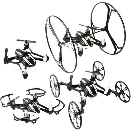 NINETEC Spyforce1 Mini HD-videocamera drone 4in1 Quadrocopter Ufo 2.0 MP 1280x720 met gemalen mode en 2GB Micro SD