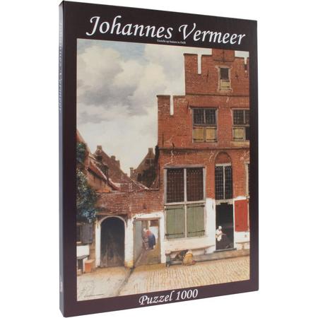 Johannes Vermeer - Straatje van Vermeer puzzel 1000 stukjes