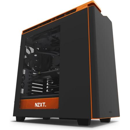 NZXT H440 Midi-Toren Zwart, Oranje computerbehuizing