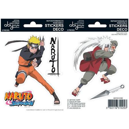 NARUTO SHP - Stickers - 16x11cm/ 2 sheets - Naruto/ Jiraiya X5