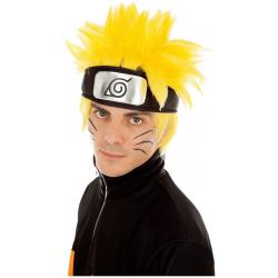 Gele Naruto Shippuden™ pruik voor volwassenen - Verkleedpruik