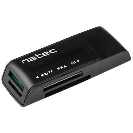 Natec Mini Ant 3 - Kaart lezer - SDHC - USB 2.0 - Zwart