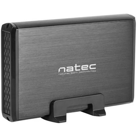 Natec Rhino - Externe Sata USB 3.0 HDD 3,5 - Harddiskbehuizing - Zwart