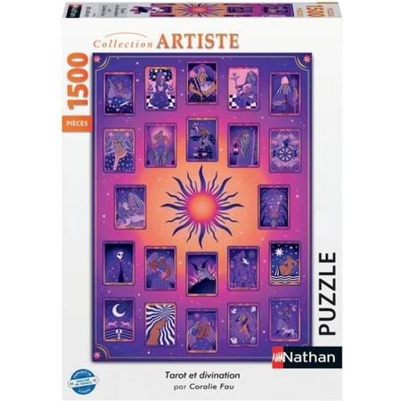 Nathan - Puzzel 1500 stukjes - Tarot en waarzeggerij / Coralie Fau