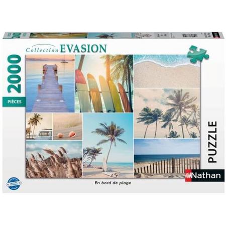 Nathan - puzzel van 2000 stukjes - Aan het strand