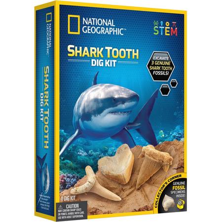 National Geographic - Shark Tooth Opgravingsset