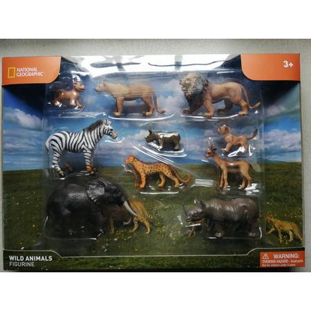 Wild animals figurine ( 10pcs ) National Geographic