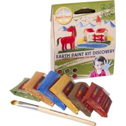 Natural Earth Paint - 6 Natuurlijke pigmenten voor 1 liter kinderverf - Kit Discovery