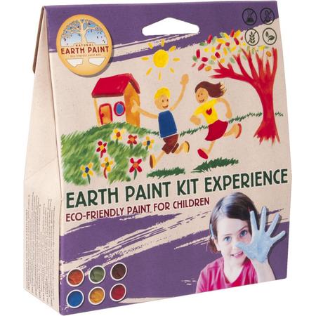 Natural Earth Paint - 6 Natuurlijke pigmenten voor 2 liter kinderverf - Kit Experience
