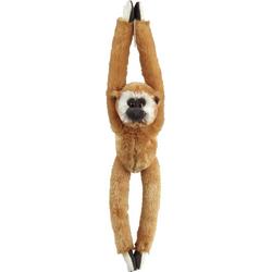 Pluche knuffel dieren hangende bruine Gibbon aapje 65 cm - Speelgoed apen knuffelbeesten - Leuk als cadeau