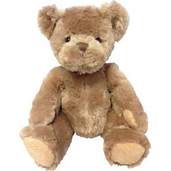Pluche knuffel dieren teddy beer/beren bruin 32 cm, zittend 21 cm - Speelgoed knuffelbeesten