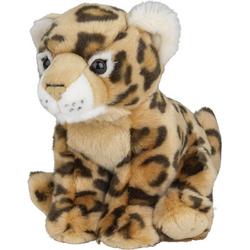 Pluche Luipaard knuffel van 22 cm - Dieren speelgoed knuffels cadeau - Safari dieren