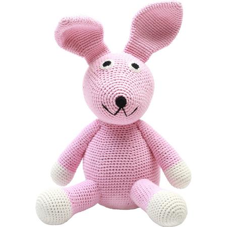 natureZOO Miss Rabbit - Teddy Bear Speelgoedkonijn Bamboevezel Roze
