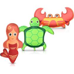   duikspeelgoed voor kinderen - 3x neopreen waterdiertje met zandvulling - Duikspel voor zwembadtraining - Voor kinderen vanaf drie jaar