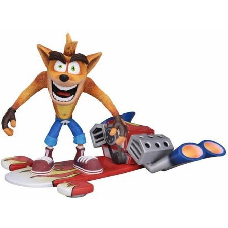 Crash Bandicoot - Deluxe Hoverboard Crash Scale Action Figure 18 cm
