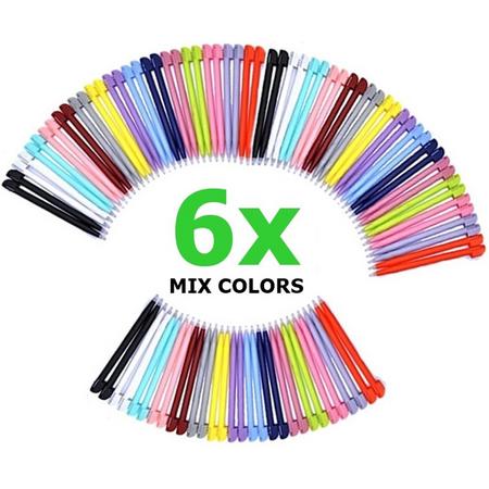 6 Stuks - Stylus Pen voor Nintendo DS Lite - Mixed Colors