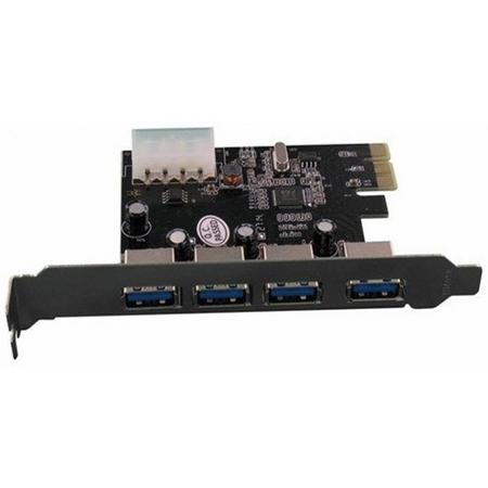 PCI Express 4 Poorts USB 3.0 Kaart YPU363-1