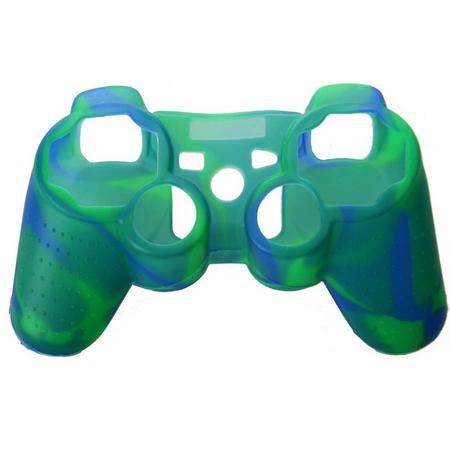 PS3 Controller Siliconen Beschermhoesje - Blauw-groen