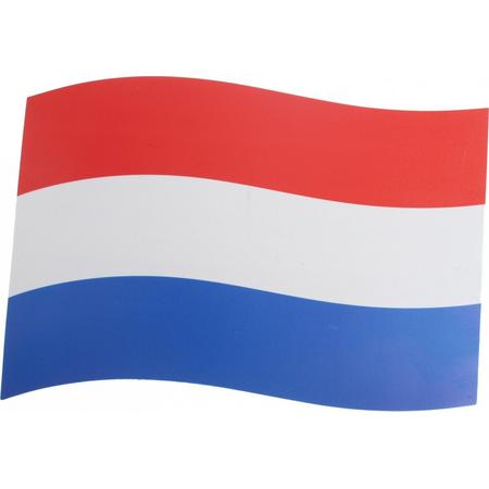 Nederland Autovlag Magnetisch Rood/wit/blauw 21 X 15 Cm