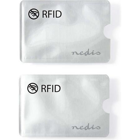 Beschermende RFID-sleeve  Ruimte voor 3 pasjes  Aluminium legering
